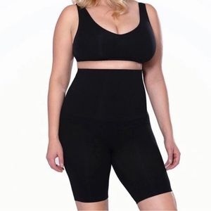 Empetua All Day Every Day High-Waisted Shaper‎ Shorts in Black Size XL